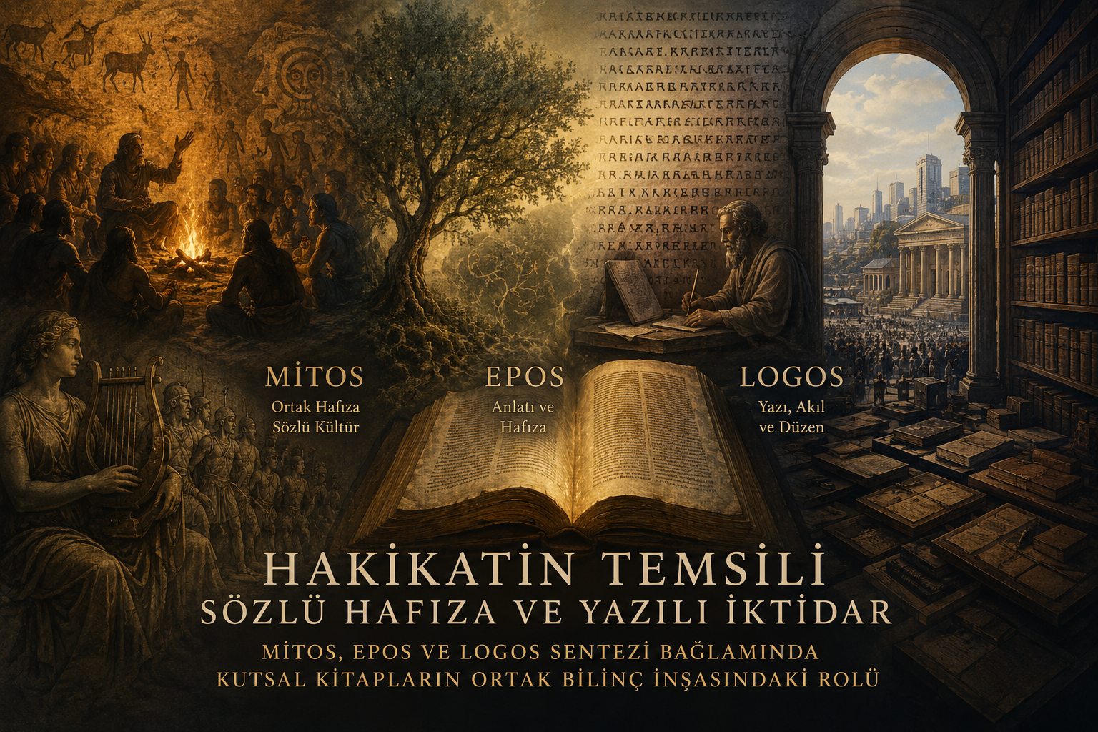 Hakikatin Temsili, Sözlü Hafıza ve Yazılı İktidar: Mitos, Epos ve Logos Sentezi Bağlamında Kutsal Kitapların Ortak Bilinç İnşasındaki Rolü
